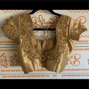 Pure silk saree blouse